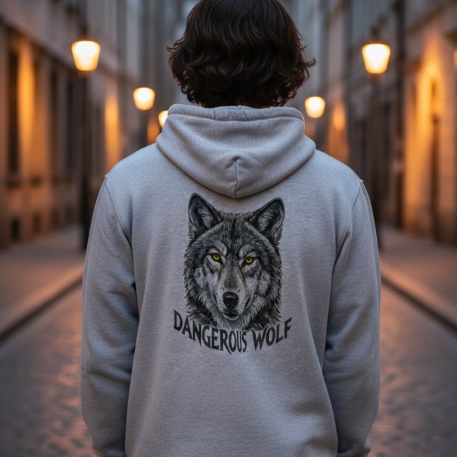 Pull À Capuche Dark Wolf Energy Hoodie (Créateur téléchargé)