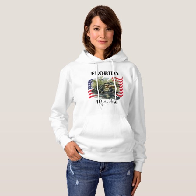 Pull À Capuche Débardeur à capuche pour femmes de Floride (Devant entier)