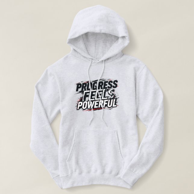 Pull À Capuche Débardeur à capuche pour femmes Progress Feels Pow (Design devant)