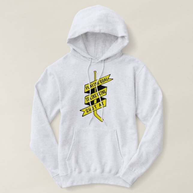 Pull À Capuche Débardeur du devis de gardien de hockey sur glace (Design devant)
