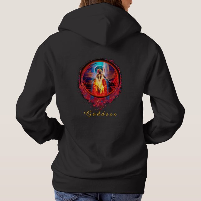 Pull À Capuche Déesse PELE du Feu (Dos)