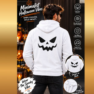 Pull À Capuche Déguisement sweat-shirt visage de citrouille Hallo