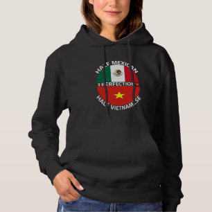 Pull À Capuche Demi-Mexicain demi-Vietnamien Mexique Vietnam Drap