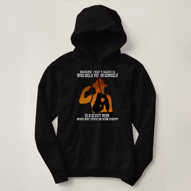 Pull À Capuche Derrière Chaque Scout Qui Croit En Lui-Même Est Un (Design devant)