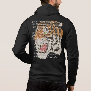 Pull À Capuche Design de texte tendance écrit sur les hommes tigr