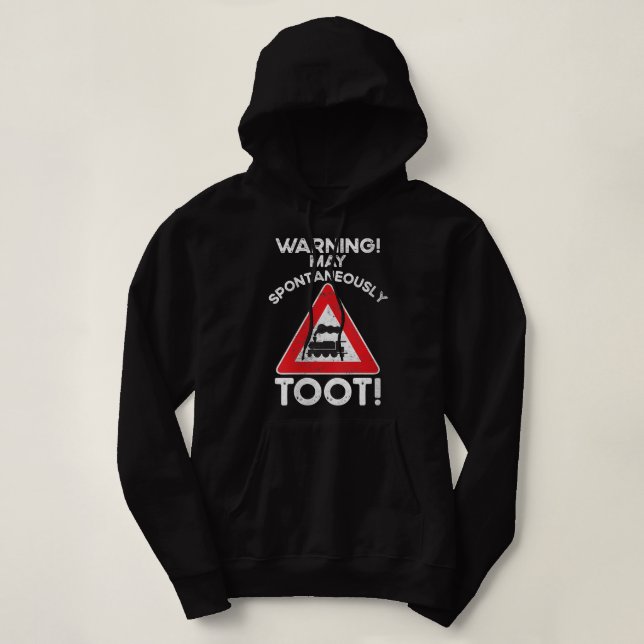Pull À Capuche Désolé D'Avoir Pris Le Train Lover Avertissement J (Design devant)