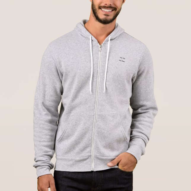 Pull À Capuche Désolé de la nuit dernière Zip Hoodie (Devant)