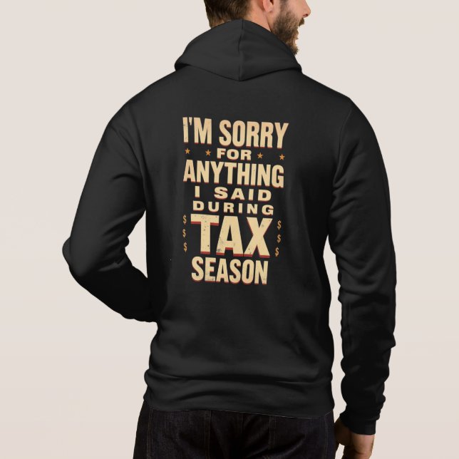 Pull À Capuche Désolé pour tout ce que j'ai dit pendant la saison (Dos)
