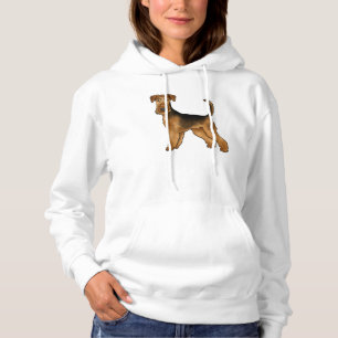 Pull À Capuche Dessin animé de chien Airedale Terrier Bingley Ter