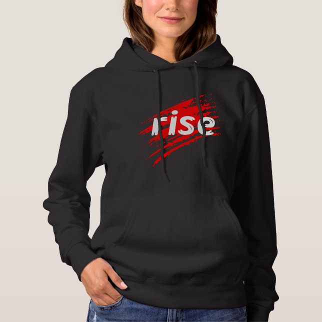 Pull À Capuche Dessin graphique Rise Tiger Claw – Rue audacieuse  (Devant)