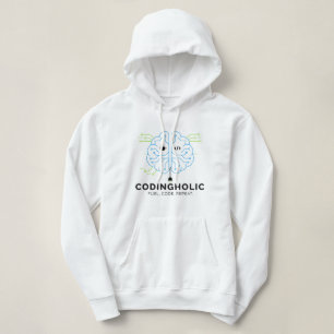 Pull À Capuche Développeuses Graphiques de Code Cérébral Clean Te