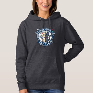 Pull À Capuche Diable Ange Chat Idée Cadeau pour Maman Chat - Dia