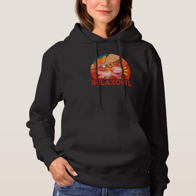 Pull À Capuche Dictons Amphibiens Axolotl  8 (Devant)