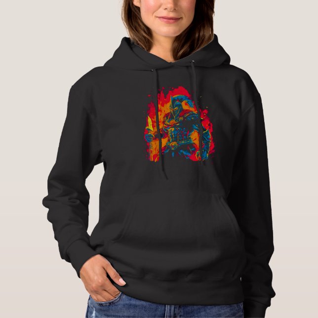 Pull À Capuche Dieu Arès Mythologie Grecque (Devant)