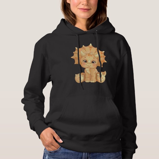 Pull À Capuche Dinosaure Triceratop (Devant)