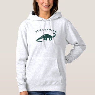 Pull À Capuche Dinosaure végétarien Style Vintage Graphique amu