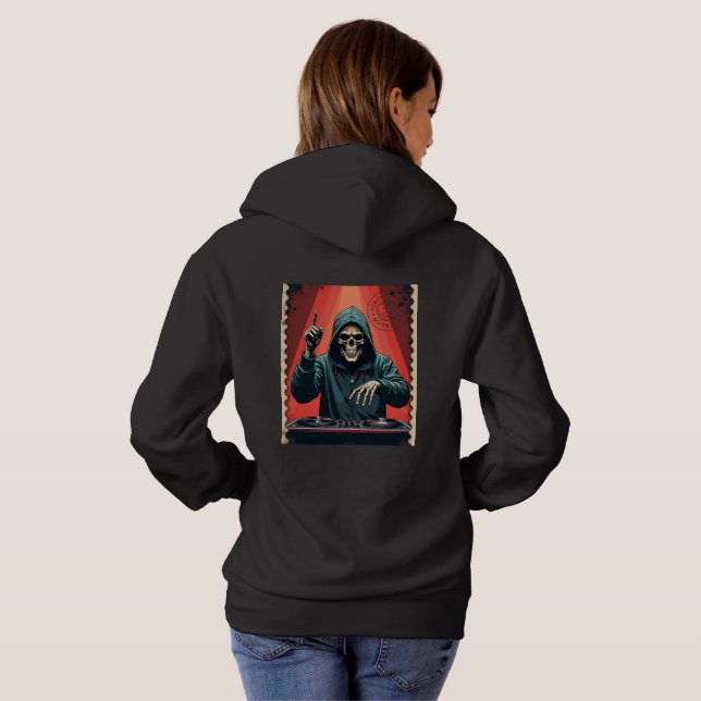 Pull À Capuche DJ du timbre de nuit (Dos entier)