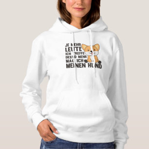 Pull À Capuche Dog Corgi n'aime pas les gens, mignons chiens
