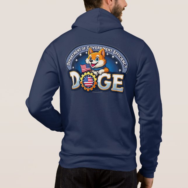 Pull À Capuche DOGE Département de l'efficacité gouvernementale H (Dos)
