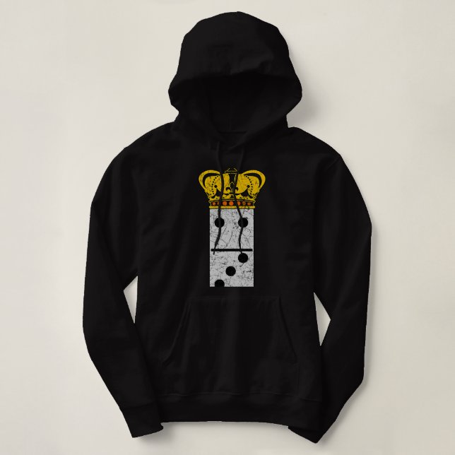 Pull À Capuche Domino Queen Dominoes (Design devant)