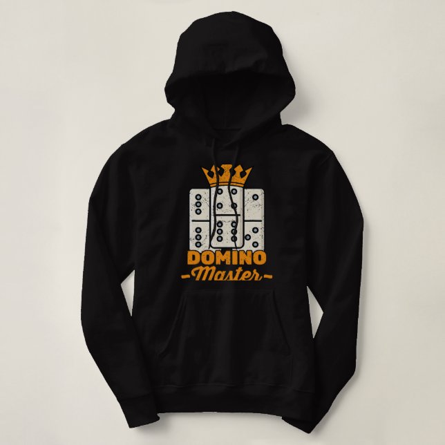 Pull À Capuche Dominoes Domino Master Tournament Joueur Hobby (Design devant)