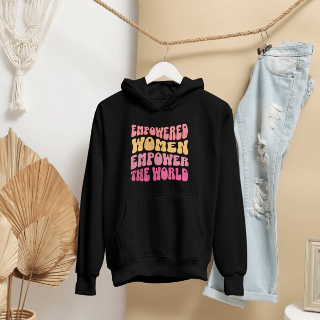 Pull À Capuche Donner les moyens aux femmes d'autonomiser le mond (female empowerment black feminist hoodie)