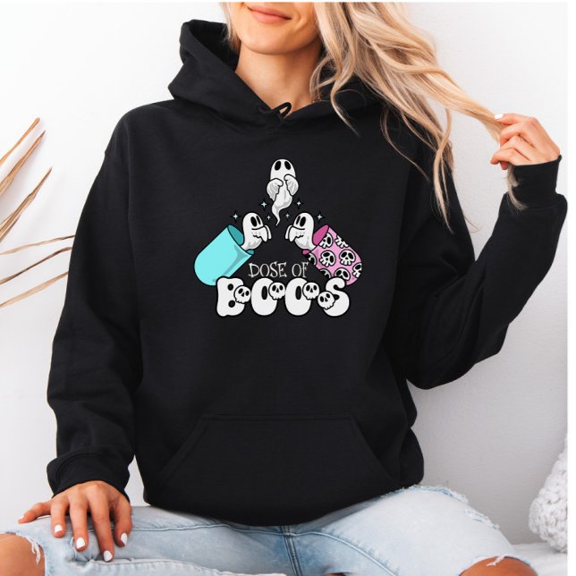 Pull À Capuche Dose de Boos Éffrayant Fantôme Médicale Halloween (Créateur téléchargé)