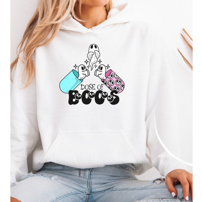 Pull À Capuche Dose de Boos Médicale mignonne Capsule fantôme Hal (Créateur téléchargé)