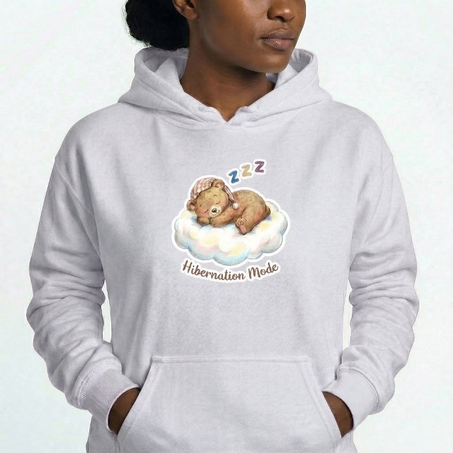 Pull À Capuche Doudoune à capuche ours en mode hibernation Cadeau (Créateur téléchargé)