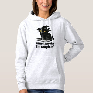 Pull À Capuche Doudoune Halloween Chat Noir