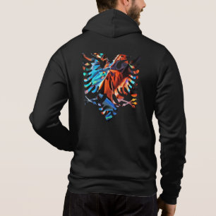 Pull À Capuche Drapeau albanais Veste Zip couleur métallique pour