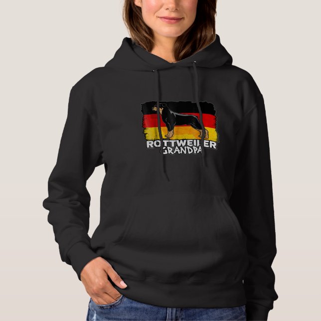 Pull À Capuche Drapeau allemand pour chien grand-père (Devant)