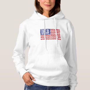 Pull À Capuche Drapeau américain