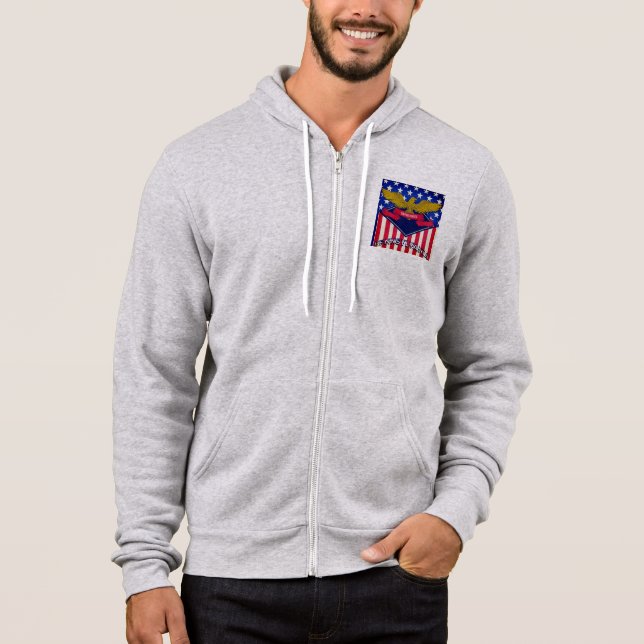 Pull À Capuche Drapeau américain de Pennsylvanie (Devant)