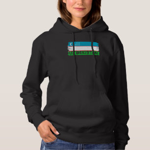Pull À Capuche Drapeau cool Ouzbékistan