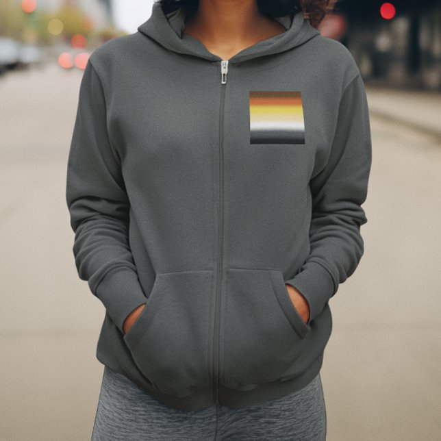 Pull À Capuche Drapeau de fierté gay à gradient d'ours - Drapeau  (Créateur téléchargé)
