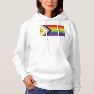 Pull À Capuche Drapeau de fierté intersexe de SlipperyJoe's fond