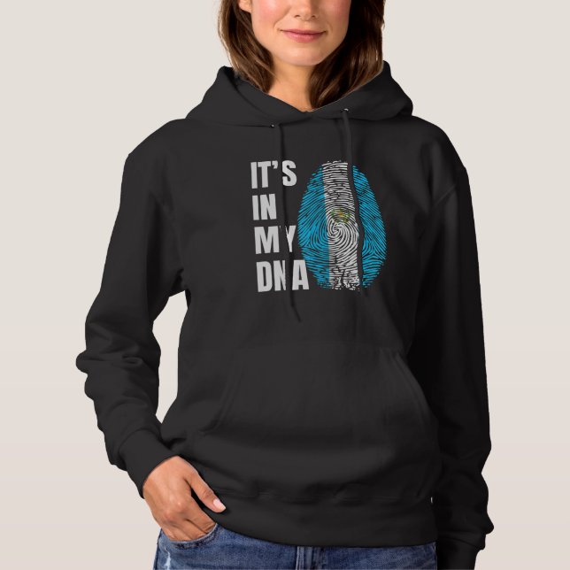 Pull À Capuche Drapeau de la biométrie ADN par empreinte digitale (Devant)