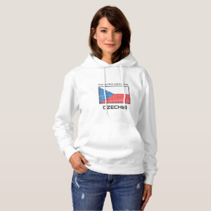 Pull À Capuche Drapeau de la Tchéquie