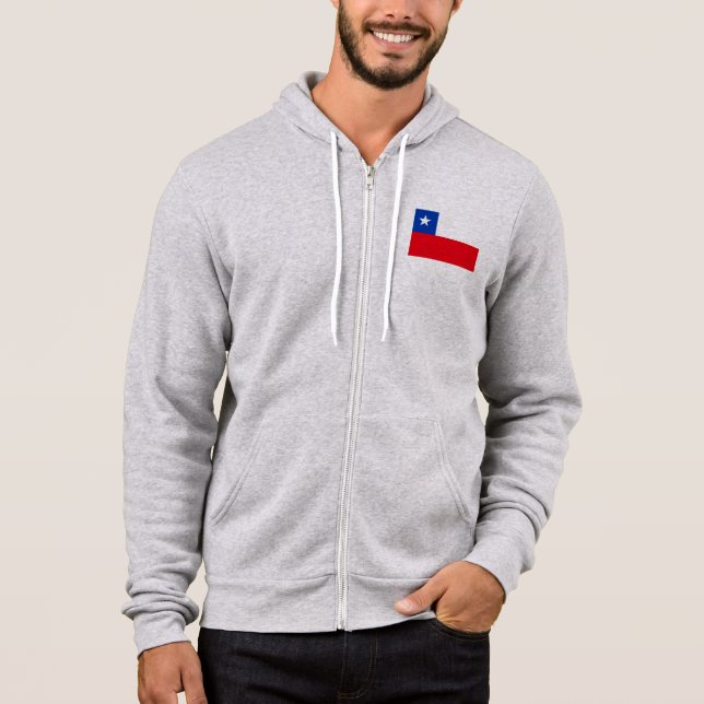 Pull À Capuche Drapeau du Chili (Devant)