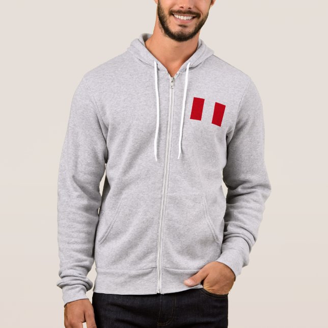 Pull À Capuche Drapeau du Pérou (Devant)