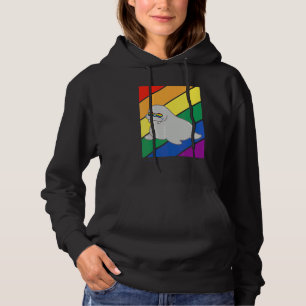Pull À Capuche Drapeau Lgbtq Mois Fierté Gay Walrus Arc-en-ciel L