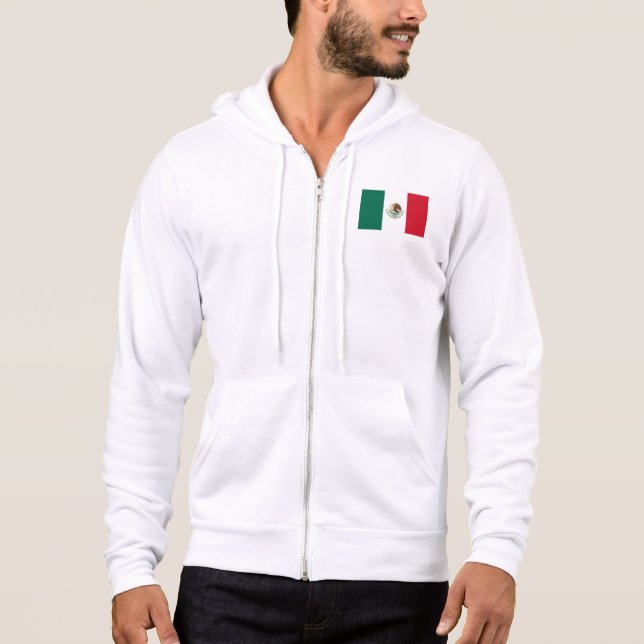 Pull À Capuche Drapeau Mexicain - Drapeau du Mexique (Devant)
