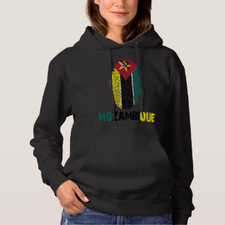 Pull À Capuche Drapeau MOZAMBIQUE Imprimer Drapeau I Love Travel