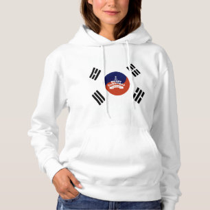 Pull À Capuche Drapeau national de la Corée du Sud : Fierté du Ta