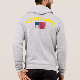 Pull À Capuche Drapeau officiel CHAMPIONS USA vrai tee - shirt cl