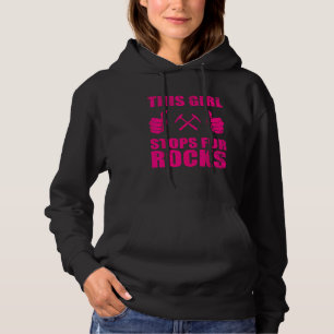 Pull À Capuche Drôle cadeau de géologie pour femmes Cool Rock Col
