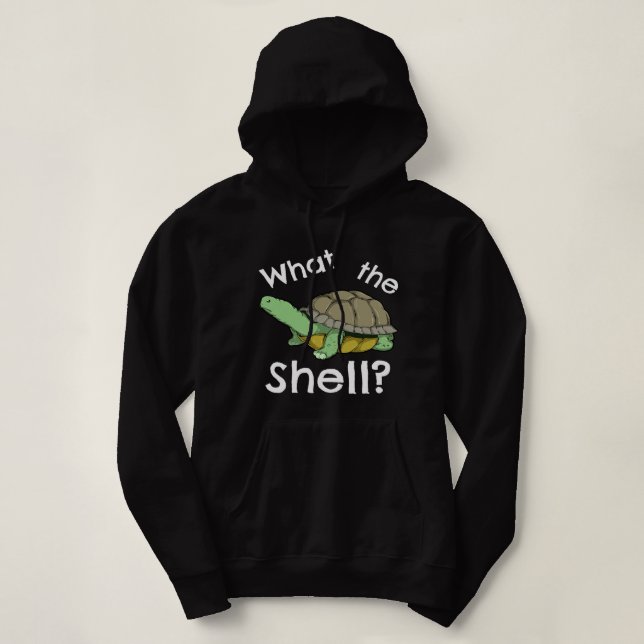 Pull À Capuche Drôle Ce que la tourte de jeu de Shell plaisanteri (Design devant)