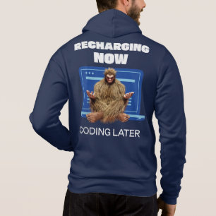 Pull À Capuche Drôle de Bigfoot Programmeur Rechargeant le Codage