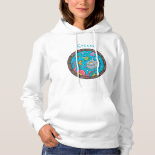 Pull À Capuche Drôle des créatures marines sous l'eau dessin anim
